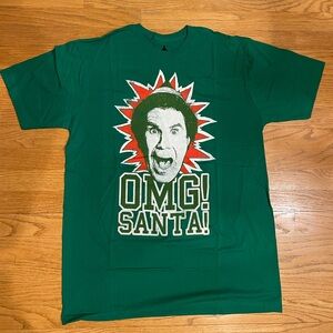 Elf Movie “OMG! Santa!” Graphic Tee – Men’s XL, NWOT